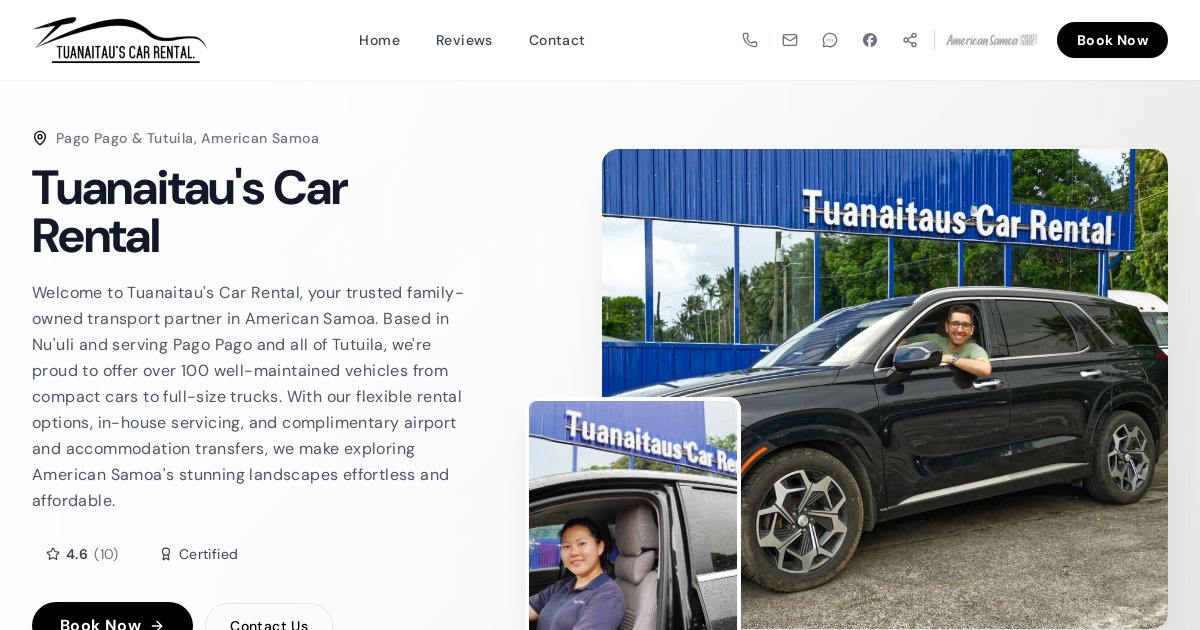 Tuanaitau's Car Rental - Book Now!