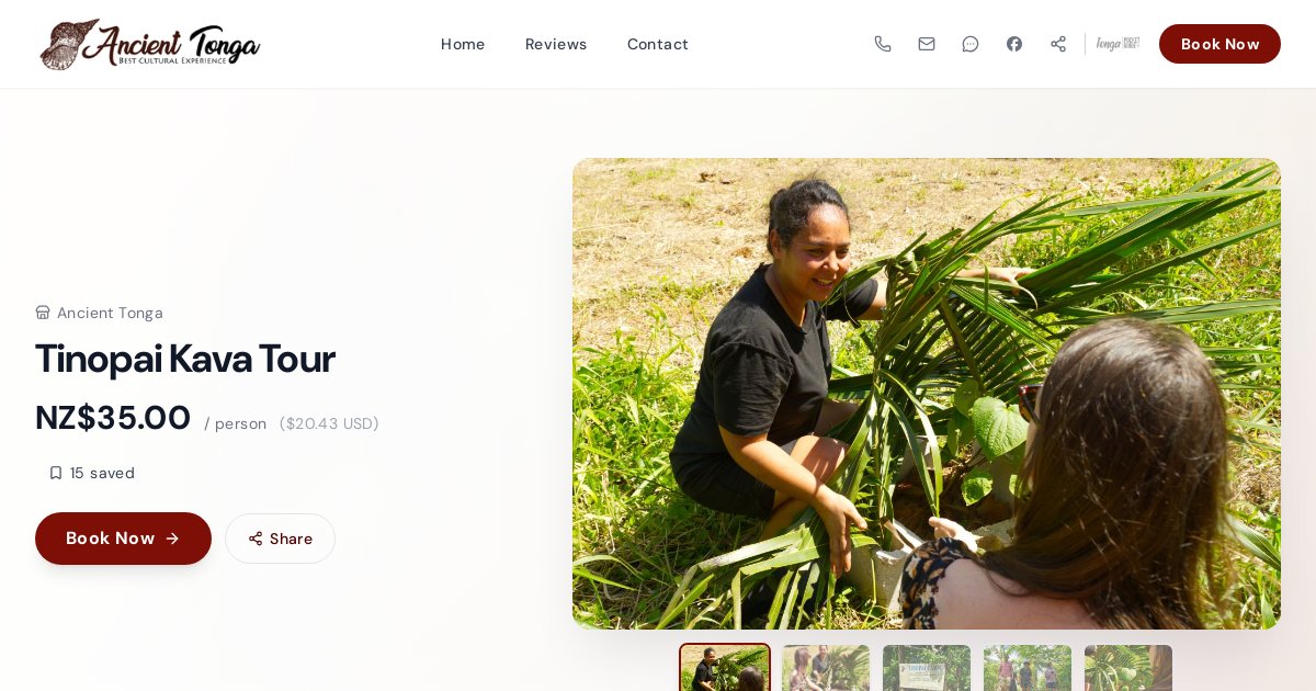 Tinopai Kava Tour | Ancient Tonga