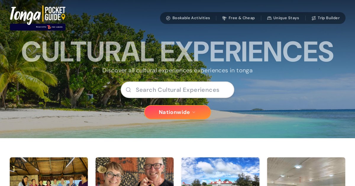 Best Tonga Experiences in 2026 - Book 91+ Tours & Activities