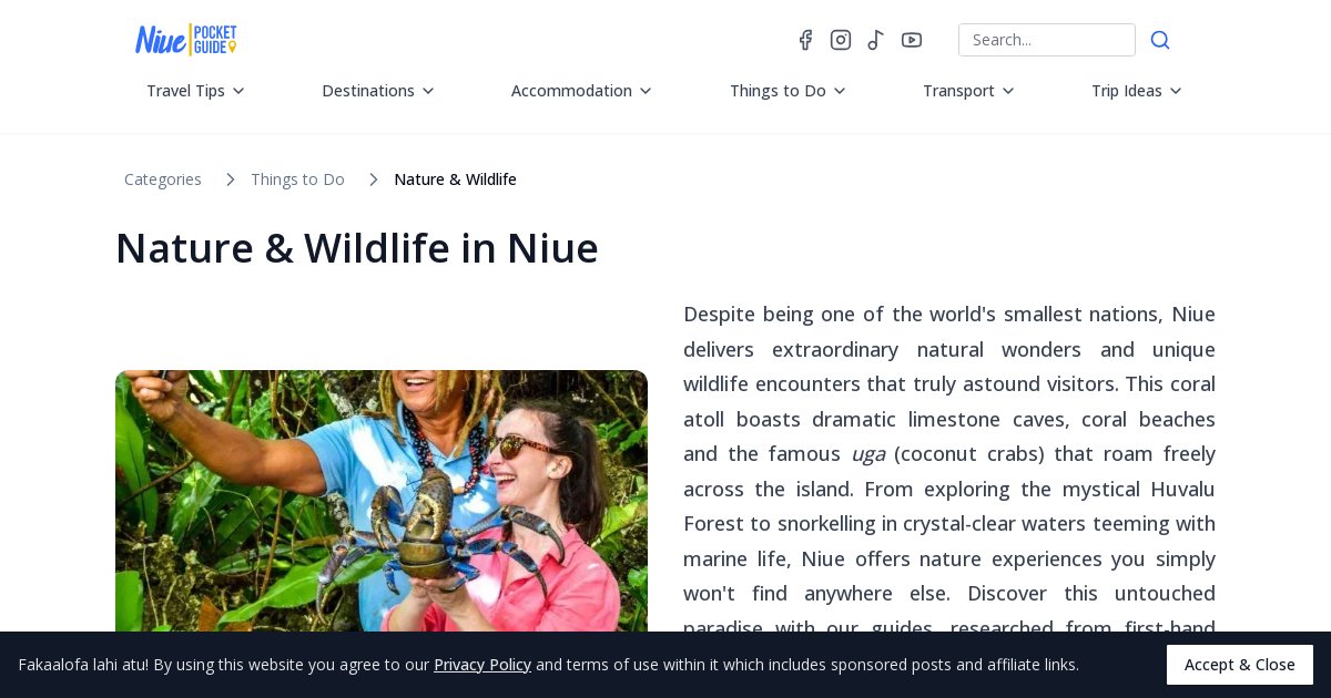 Nature & Wildlife | Niue Pocket Guide