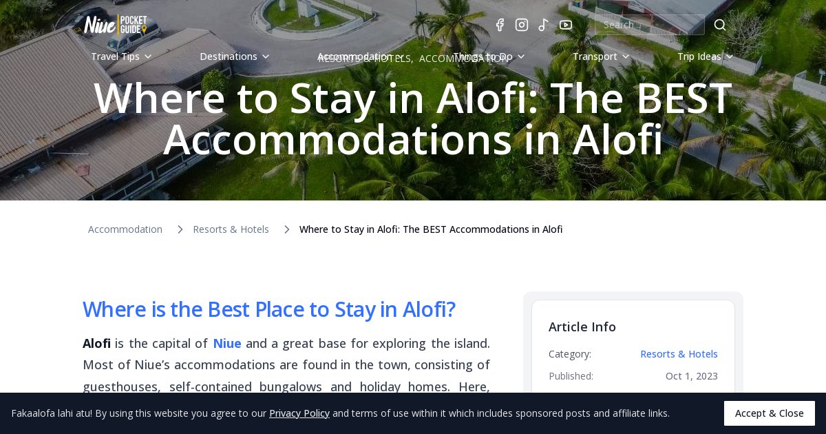 Where to Stay in Alofi: The BEST Accommodations in Alofi [2026] | Niue ...